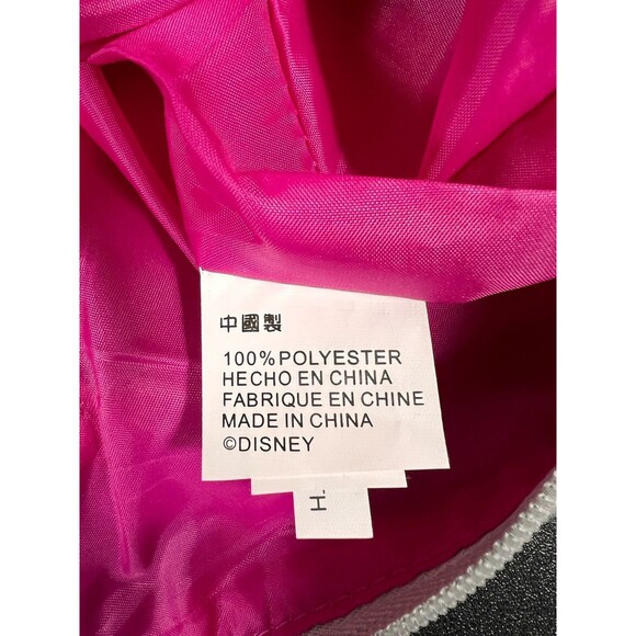 Mickey Mouse Silver Sequin Handbag Purse Bag Pink Lining - Picture 3 of 3